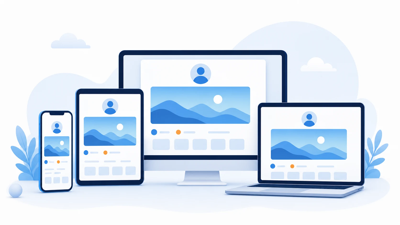 Illustration of TikBrowse working across mobile and desktop devices